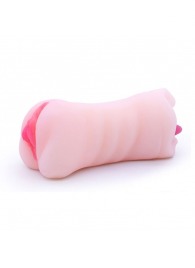 Телесный двусторонний мастурбатор - вагина и ротик - Boys of Toys - в Бердске купить с доставкой