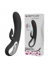 Черный вибратор-кролик Romance Massage - 24 см. - Baile