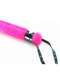 Нежная плеть с розовым мехом BDSM Light - 43 см. - БДСМ Арсенал - купить с доставкой в Бердске