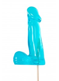 Голубой леденец в форме члена со вкусом блю кюрасао - 173 гр. - Sosuчki - купить с доставкой в Бердске