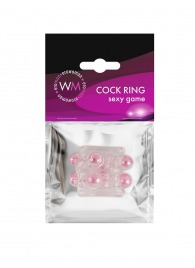 Прозрачная насадка на пенис с цветными шариками - Erowoman-Eroman - в Бердске купить с доставкой