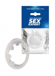 Эрекционное кольцо с мягкой стимулирующей насадкой - Sex Expert - в Бердске купить с доставкой
