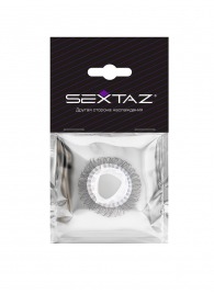 Эластичное эрекционное кольцо с длинными черными «ресничками» - Sextaz - в Бердске купить с доставкой