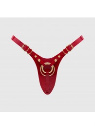 Красный пояс для фиксации насадок Strap-On-Me Leatherette Harness Fabulous - Strap-on-me - купить с доставкой в Бердске
