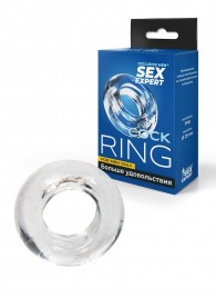 Прозрачное эрекционное кольцо-бублик - Sex Expert - в Бердске купить с доставкой