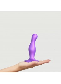 Фиолетовая насадка Strap-On-Me Dildo Plug Curvy size S - Strap-on-me - купить с доставкой в Бердске