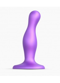Фиолетовая насадка Strap-On-Me Dildo Plug Curvy size S - Strap-on-me - купить с доставкой в Бердске