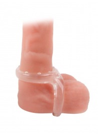 Прозрачное двойное эрекционное кольцо - Sex Expert - в Бердске купить с доставкой