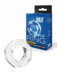 Прозрачное эрекционное кольцо в форме гайки - Sex Expert - в Бердске купить с доставкой