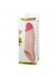 Телесная удлиняющая насадка на пенис Darnel - Baile - в Бердске купить с доставкой
