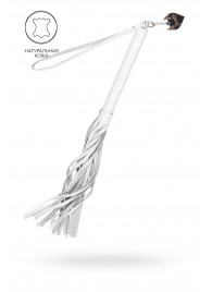 Белая кожаная плеть - 50 см. - Pecado - купить с доставкой в Бердске