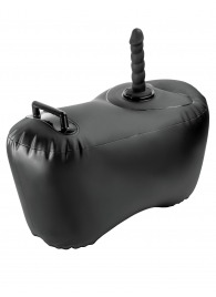 Черное надувное кресло с платформой для фиксации дилдо Body Dock Inflatable Love Seat - Pipedream - купить с доставкой в Бердске