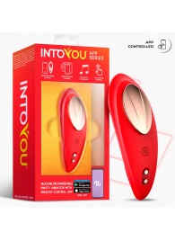 Красный интерактивный вибростимулятор в трусики Panty Vibrator - Intoyou