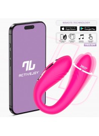 Розовый интерактивный вибростимулятор для пар Couty - Intoyou