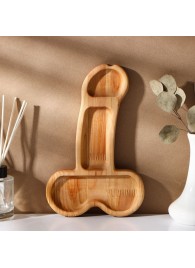 Деревянное блюдо для подачи в форме члена (25 х 16,5 х 1,7 см) - Сима-Ленд - купить с доставкой в Бердске