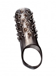 Дымчатая насадка на пенис с выпуклостями - 12 см. - Sex Expert - в Бердске купить с доставкой