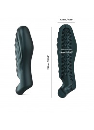 Серая силиконовая насадка на пенис с подхватом Manwan Ryzer - Manwan - в Бердске купить с доставкой