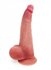 Телесный вибратор-реалистик на присоске - 30 см. - Erowoman-Eroman