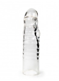 Прозрачная закрытая насадка на член - 15 см. - Sex Expert - в Бердске купить с доставкой