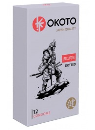 Точечные презервативы OKOTO Dotted - 12 шт. - Sitabella - купить с доставкой в Бердске