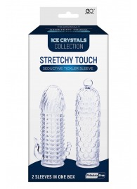 Набор из 2 прозрачных насадок на член Seductive Tickler Sleeves Set - NMC - в Бердске купить с доставкой