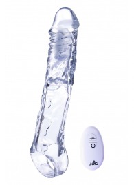 Прозрачная насадка-удлинитель Length Enhancer With Bullet с подхватом - 22,3 см. - NMC - в Бердске купить с доставкой