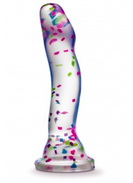 Прозрачный люминесцентный фаллоимитатор Hanky-Panky - 19 см. - Blush Novelties