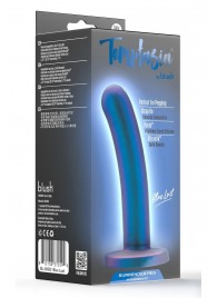 Синяя насадка с гладкой поверхностью Surrender 5.75 Inch Intermediate Pegging Dildo - 14,6 см. - Blush Novelties - купить с доставкой в Бердске