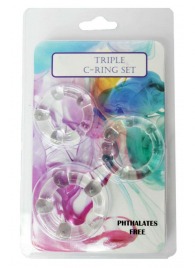 Набор из 3 эрекционных прозрачных колец - Boys of Toys - в Бердске купить с доставкой