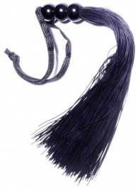 Черная силиконовая плетка - 25,4 см. - Boys of Toys - купить с доставкой в Бердске