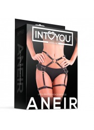 Черные стрепы на бёдра Aneir - Intoyou - купить с доставкой в Бердске