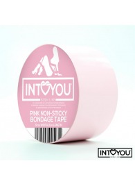 Розовый скотч для фиксации Non-Sticky Bondage Tape - 15 м. - Intoyou - купить с доставкой в Бердске