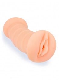 Телесный двусторонний мастурбатор с вибропулей и эрекционными кольцами в комплекте - Sexy Girl - в Бердске купить с доставкой