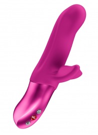 Лиловый вибратор-пульсатор Bi Stronic Fusion - 21,9 см. - Fun Factory