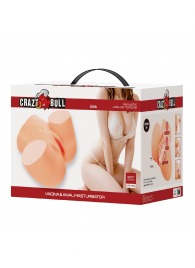 Телесный мастурбатор Liora с 2 любовными тоннелями - Baile - в Бердске купить с доставкой