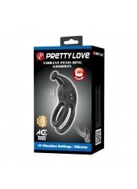 Черное перезаряжаемое виброкольцо Goodwin - Baile - в Бердске купить с доставкой