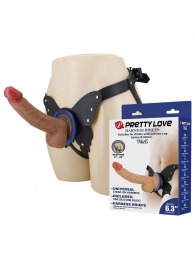 Поясной страпон Wells: трусики в форме бабочки и фаллоимитатор-насадка - Baile - купить с доставкой в Бердске