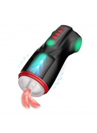 Интерактивный мастурбатор Raven с вакуумом, вибрацией и подсветкой - Shots Media BV - в Бердске купить с доставкой