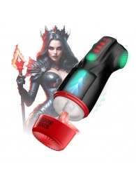 Интерактивный мастурбатор Raven с вакуумом, вибрацией и подсветкой - Shots Media BV - в Бердске купить с доставкой