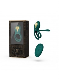 Зеленое эрекционное виброкольцо Bayek с пультом ДУ - Zalo - в Бердске купить с доставкой