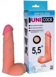 Фаллическая насадка Харнесс UNICOCK 5,5  - 17 см. - LOVETOY (А-Полимер) - купить с доставкой в Бердске