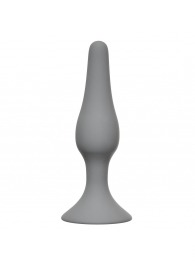 Серая малая анальная пробка Slim Anal Plug Small - 10,5 см. - Lola Games