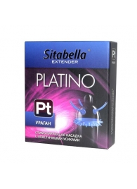Стимулирующая насадка с усиками и шипиками Platino  Ураган - Sitabella - купить с доставкой в Бердске