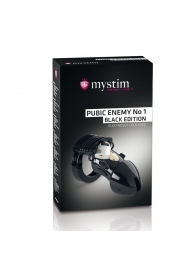 Пояс верности с электростимуляцией Mystim Pubic Enemy No1 Black Edition - MyStim - купить с доставкой в Бердске