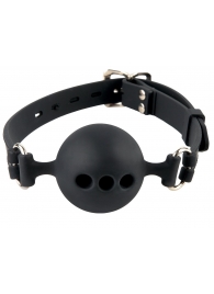 Силиконовый кляп-шар с отверстиями для дыхания Silicone Breathable Ball Gag Small - Pipedream - купить с доставкой в Бердске