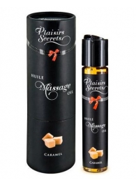 Массажное масло с ароматом карамели Huile de Massage Gourmande Caramel - 59 мл. - Plaisir Secret - купить с доставкой в Бердске
