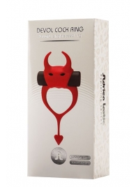 Красное эрекционное кольцо в форме дьяволенка DEVOL COCKRING - Adrien Lastic - в Бердске купить с доставкой