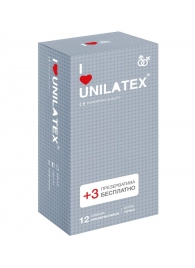 Презервативы с точками Unilatex Dotted - 12 шт. + 3 шт. в подарок - Unilatex - купить с доставкой в Бердске