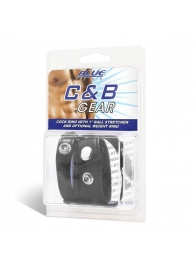 Утяжка для мошонки и пениса Cock Ring With 1  Ball Stretcher And Optional Weight Ring - BlueLine - купить с доставкой в Бердске