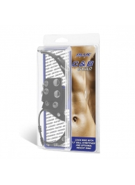 Утяжка на пенис и мошонку Cock Ring With 1.5  Ball Stretcher And Optional Weight Ring - BlueLine - купить с доставкой в Бердске